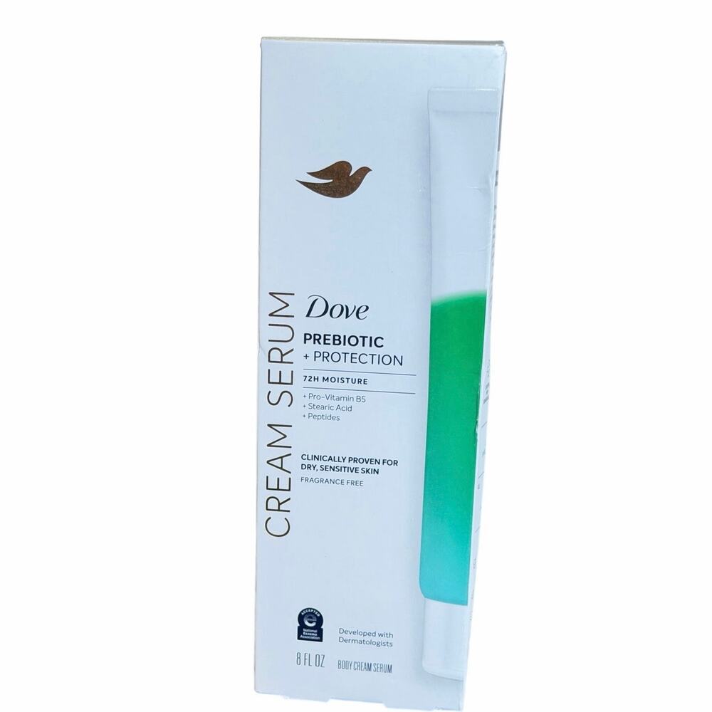 Dove Prebiotic + Protection Cream Serum 8 oz 72H Moisture New